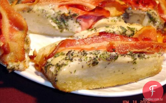 Bacon Cheddar Café Da Manhã Pãezinhos