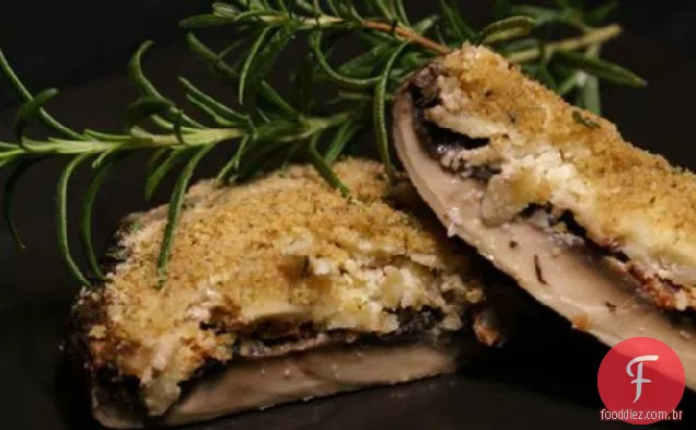 Cogumelos Portabella Recheados