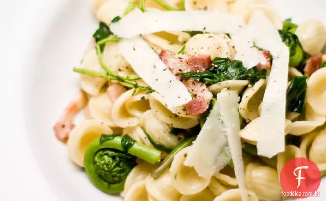 Orecchiette Com Rampas E Fiddleheads