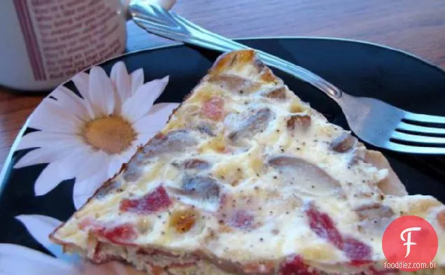 Cebola, Bacon, Quiche De Cogumelos
