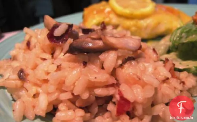 Risoto De Limão Com Bacon E Cogumelo