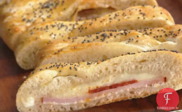 Pão De Pizza Recheado Trançado