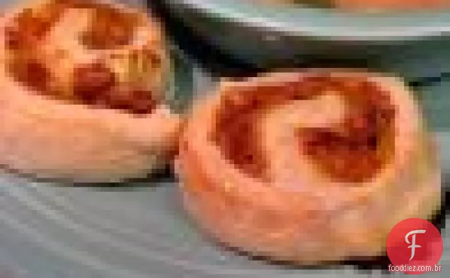 Cebola caramelizada e estratos canadenses de Bacon