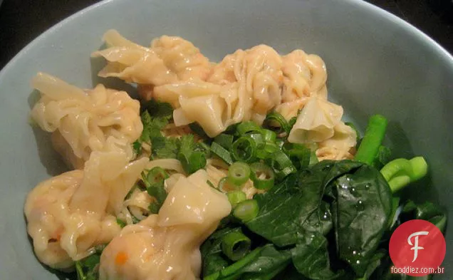 Sopa De Macarrão Wonton Vegetariana