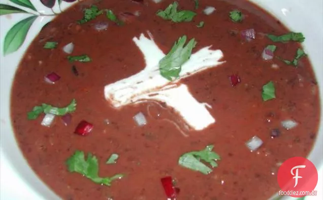 Sopa De Feijão Preto (Sopa De Frijoles Negros)