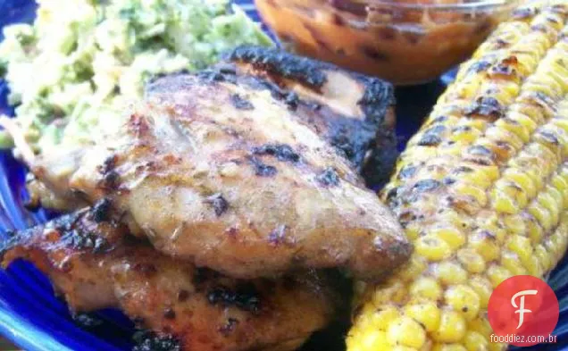 Coxas De Frango Com Limão Grelhado