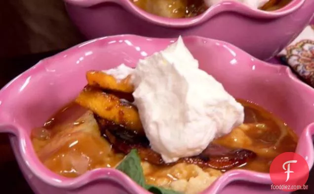 Pudim De Pão De Laranja Queimado