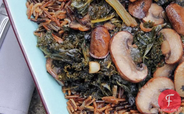 Arroz Selvagem, Cogumelos Castanhas E Couve