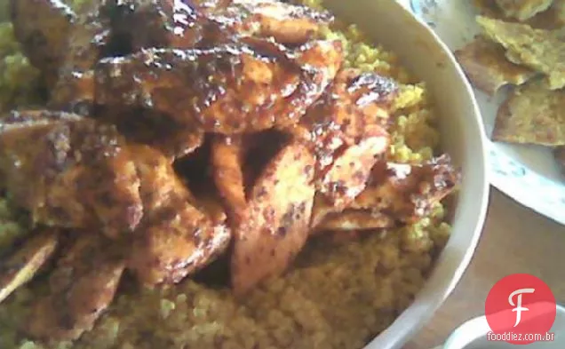 Frango Marroquino Grelhado Com Cuscuz Grelhado