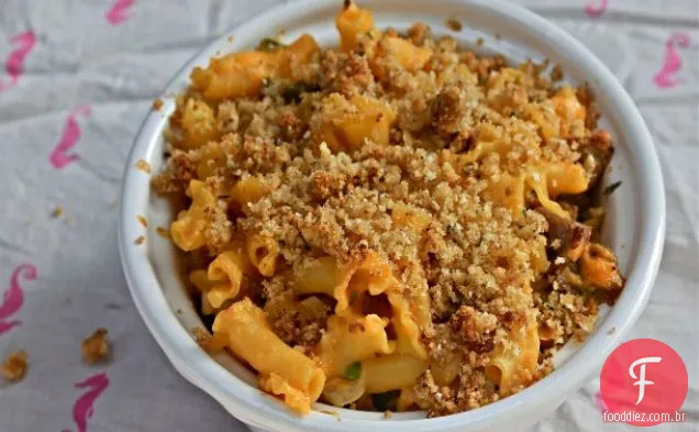 Andouille, Jalapeño e Habanero Mac e queijo