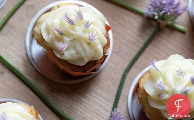 Pipoca Cebolinha Flor Cupcakes