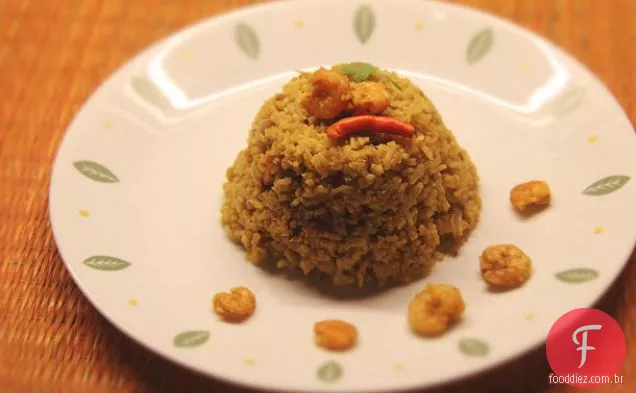 Pilaf De Camarão Indiano Aromático (Kolambi Bhaat)