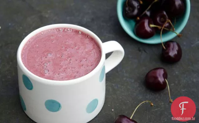 Smoothie De Amêndoa De Baunilha Cereja