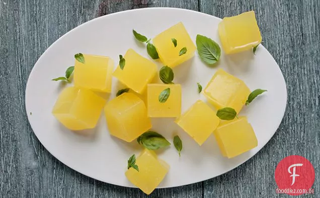 Geléia de limonada com manjericão