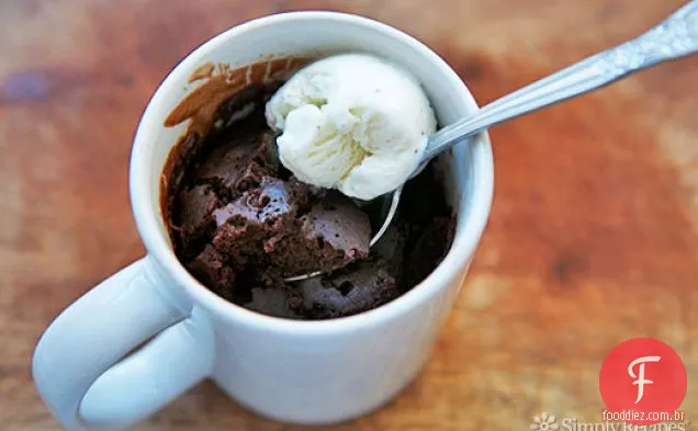 Brownie em uma caneca
