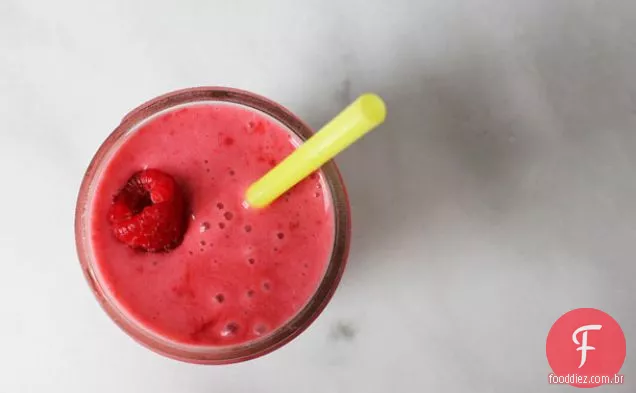 Shake de framboesa, gengibre e Coco
