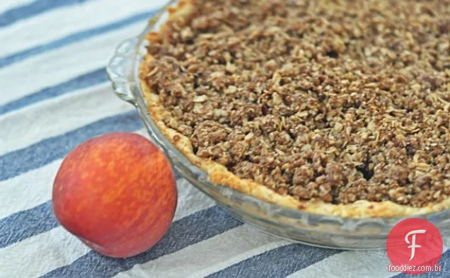 Ginger Peach Bourbon Pie