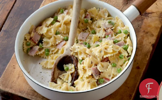 Farfalle Com Gorgonzola, Presunto E Ervilhas