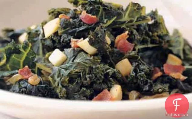Couve refogada com Bacon e cidra
