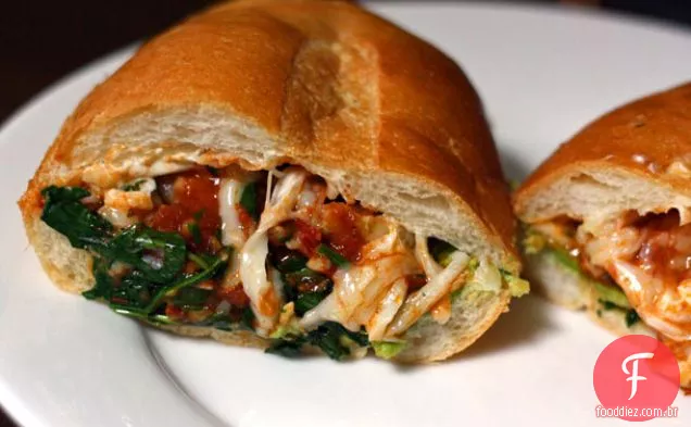 Camarão Chipotle e Torta de queijo