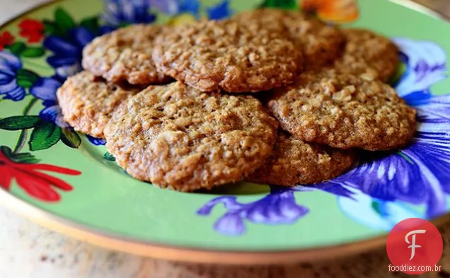 Biscoitos De Aveia Com Açúcar Mascavo