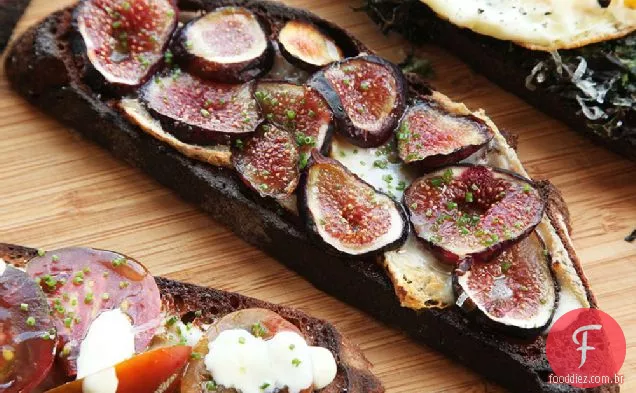Queijo Taleggio e missão Fig Tartine