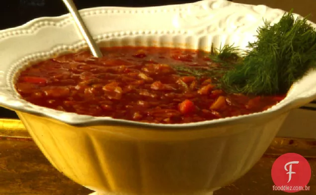 Sopa De Repolho Doce E Azedo Com Endro