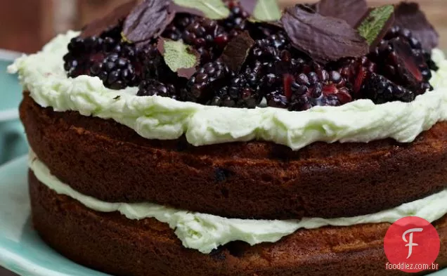 Blackberry Mint Cake