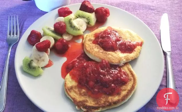 Panquecas De Proteína De 3 Ingredientes