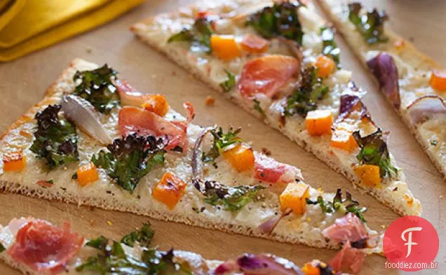 Prosciutto Kale E Butternut Squash Pizza
