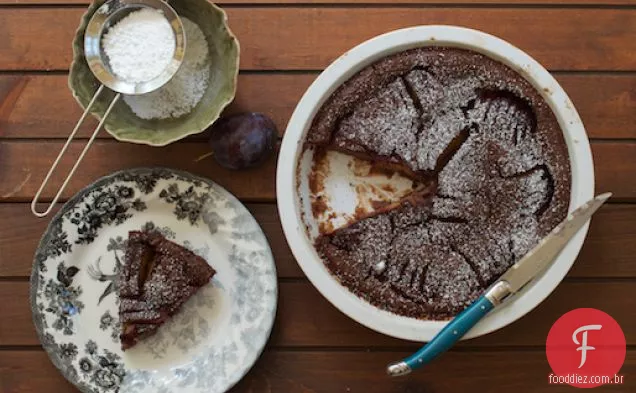 Chocolate Cardamomo Ameixas Clafoutis