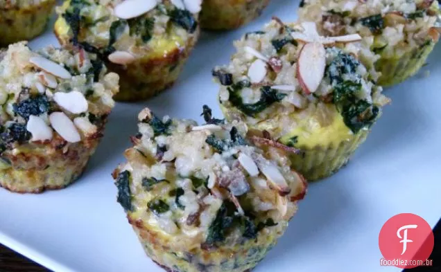 Couve, Cogumelo E Arroz Integral Assar