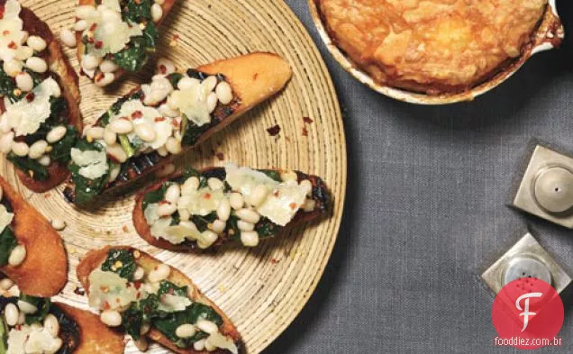 Couve E Feijão Bruschetta