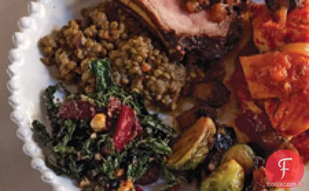 Couve, Laranja De Sangue E Salada De Avelã