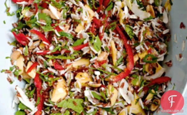 Salada de arroz de manga e Coco