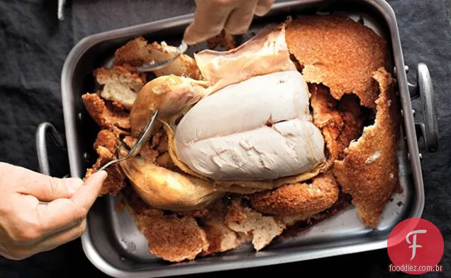 Frango Assado Com Sal