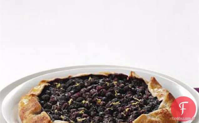Blueberry Galette com sorvete de limão