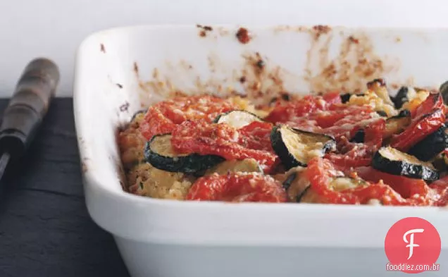 Abobrinha Arroz Gratinado