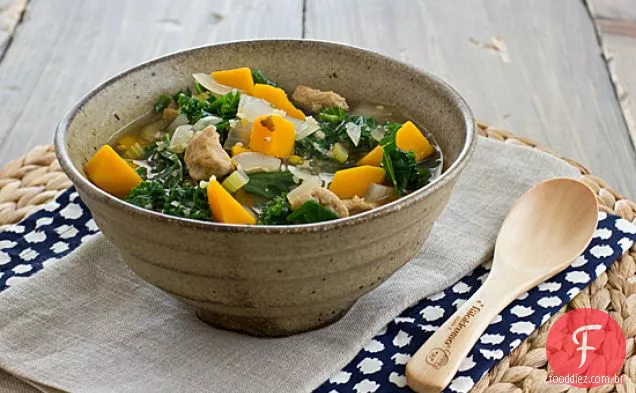 Seitan, Couve E Ensopado De Abóbora