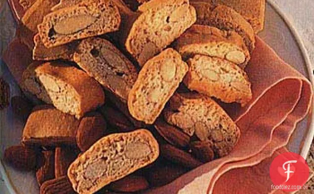 Biscoitos De Amêndoa Duas Vezes Assados
