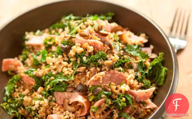 Salada Bulgur Com Couve
