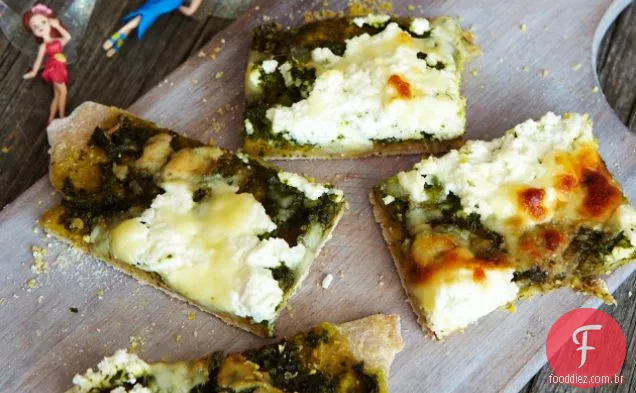 Semana Vegetal De Inverno: Kale Pesto Pizza