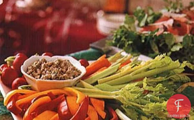 Crudites de Inverno Com Molho De Noz-alho