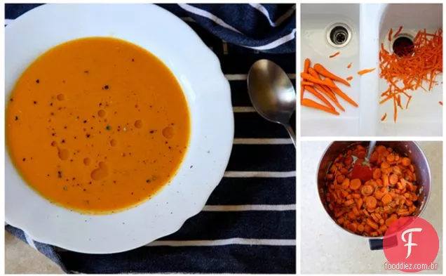Sopa De Coco De Gengibre De Cenoura Vegana