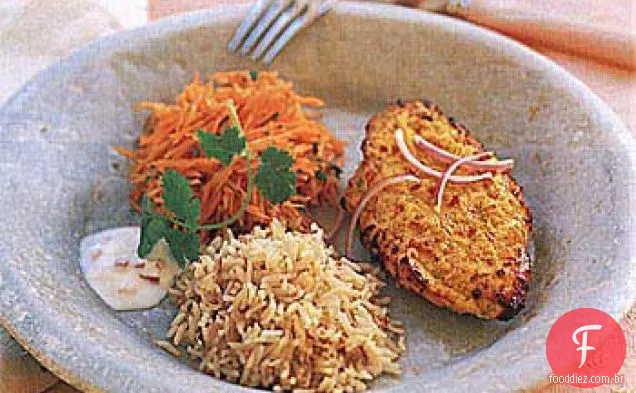 Peitos De Frango Com Especiarias Tandoori