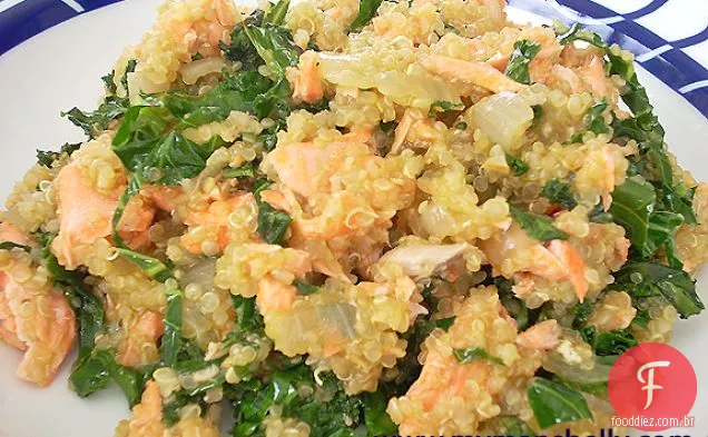 Risoto De Quinoa Com Salmão E Couve