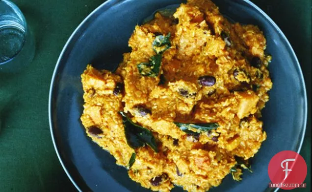 Batata doce com coco torrado