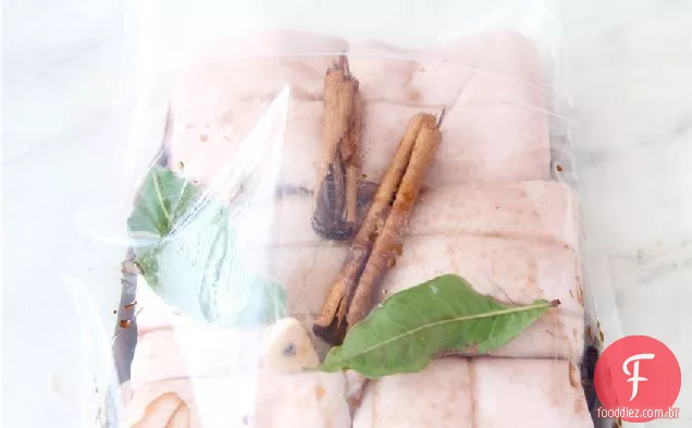 Sous Vide Barriga De Porco Com Soja E Udon Stir Fry