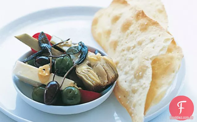 Alho e sálvia marinado Antipasto