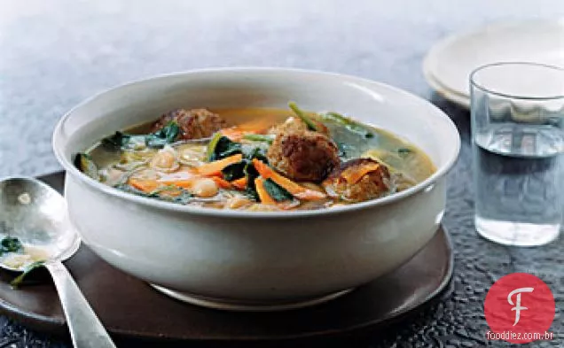 Sopa De Almôndega Italiana Rapido